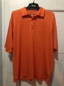 Cypress Club Collared Polo Performance Golf Shirt Mens Used Size L Orange - Picture 1 of 5