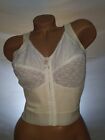 Vintage Back Up By Sarong Style 1303 Longline Front Closure Bra Lace Padded 44C