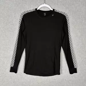 Helly Hansen Top Womens Small Black Base Layer HH Lifa Thermal Warm Dry Wicking - Picture 1 of 13