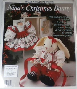 Daisy Kingdom Nina's Christmas Bunny Pattern Fabric Kit Uncut Wardrobe Sealed - Picture 1 of 3
