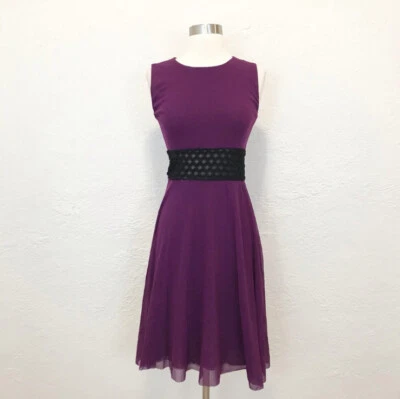 Jean Paul Gaultier Vintage Dress Purple Black Mesh 90s Y2K Large Medium - Image 1 of 4