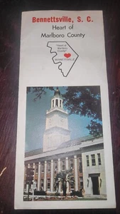 Bennettsville SC 70er Jahre Handelskammer dreifach gefaltete Broschüre - Bild 1 von 6