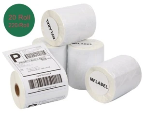 20 Rolls of 220 4x6 Thermal Shipping Labels Compatible Dymo 4XL 1744907 - Picture 1 of 2