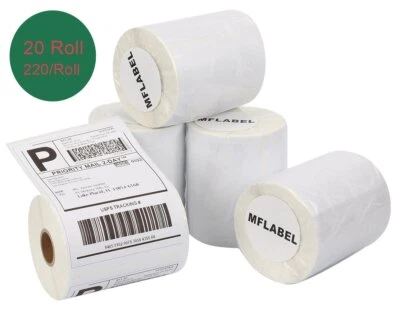 20 Rolls of 220 4x6 Thermal Shipping Labels Compatible Dymo 4XL 1744907