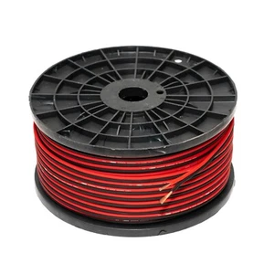 20 METRES 16 GAUGE COPPER CLAD ALUMINIUM SPEAKER WIRE RED/BLACK CCA 16 AWG - Picture 1 of 2