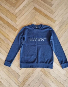 HUGO BOSS Sweater Gr. L Herren blau Pullover Baumwolle - Bild 1 von 1