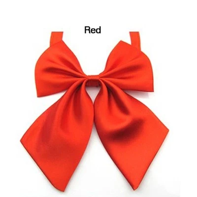 10 peças gravata borboleta feminina estudante ajustável festa banquete banco cetim - Imagem 1 de 2