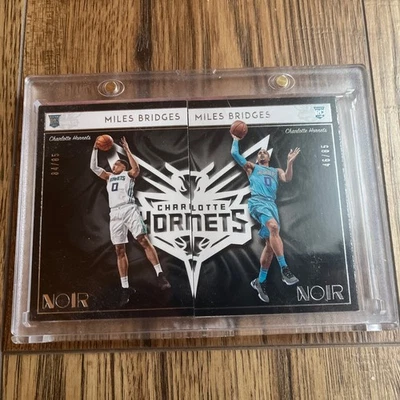 Lote de 2 tarjetas Panini Noir Miles Bridges 2019 # a 95 con un solo toque Foto 1 de 4