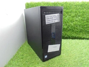 HP PRO DESK 400 G3 MT i7 6700 1TB HDD 16GB 120GB SSD WINDOWS 10 PC DESKTOP TOWER - Picture 1 of 2