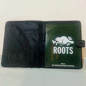 Vintage ROOTS Canada Notepad Portfolio Cover Leather - Bild 1 von 9