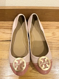 Tory Burch Minnie Puntera Ballet Pisos En Concha de Mar Rosa Talla 7  - Imagen 1 de 5
