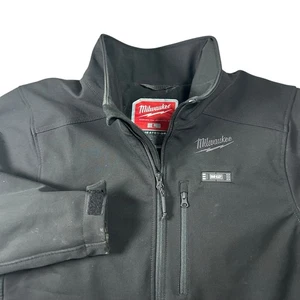 Milwaukee M12 Heated Jacket Mens Large Black Full Zip NO BATTERY Work Charger - Picture 1 of 22