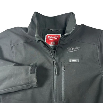 Milwaukee M12 Heated Jacket Mens Large Black Full Zip NO BATTERY Work Charger - Image 1 of 4