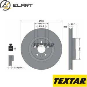 2x BRAKE DISC 92313905 FOR TESLA MODEL/X - Picture 1 of 6