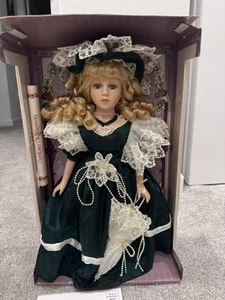 18” Genuine Fine Bisque Porcelain Collector's Choice Doll Hand Painted Authentic - Picture 1 of 14