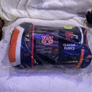 New Auburn University Auburn Tigers Logo Large Soft Fleece Throw Blanket 50"x60 - Picture 1 of 5