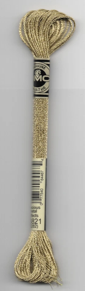 JEWEL EFFECTS - DMC - Light Gold colour - 8m/skein - 317W.E3821 - 6842 - image 1 of 1