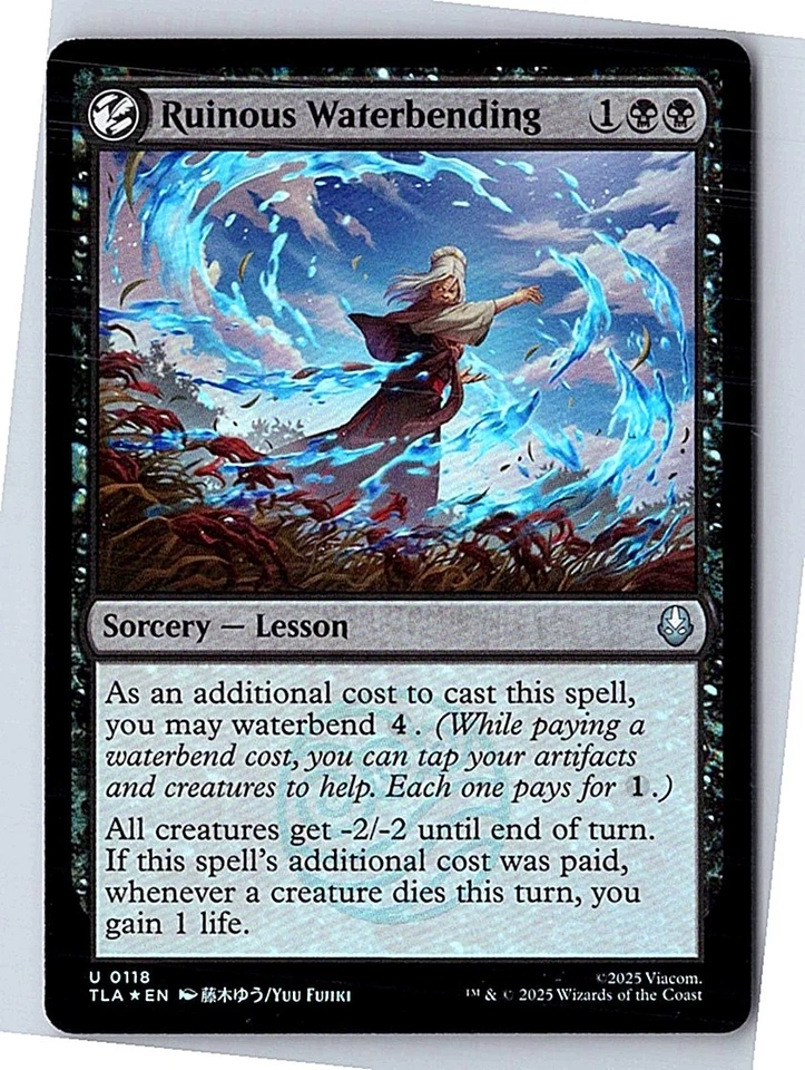 Ruinous Waterbending U Avatar: The Last Airbender 118 FOIL Near Mint - Image 1 of 1