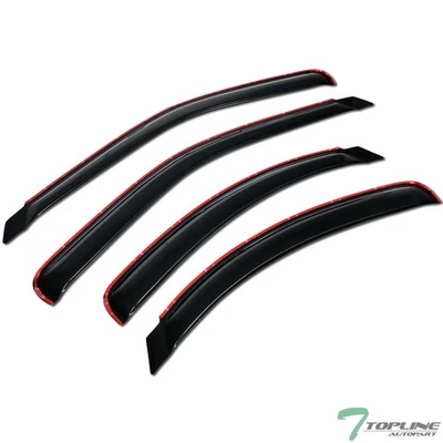 Topline For 1995-2000 Ford Contour In-Channel Sun Rain Guard Vent Window Visors - Изображение 1 из 4