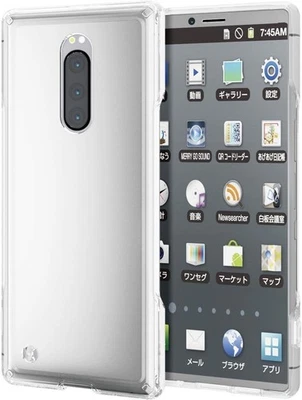 Funda ELECOM Xperia 1 Híbrida Transparente A Prueba de Golpes Resistente Cojín de Aire Soporte de Parachoques Foto 1 de 4
