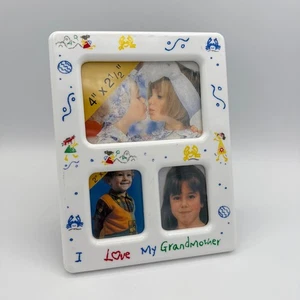Vintage I Love My Grandma Plastic Picture Frame Y2K Childhoodcore - Picture 1 of 5