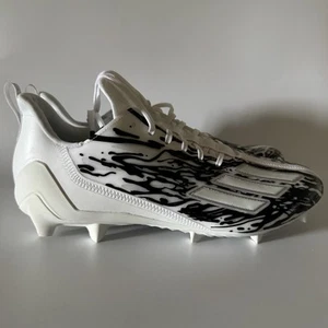 adidas Men’s 15 Adizero 12.0 ‘Poison’ Football Cleats White Black IG7206 NEW - Picture 1 of 9