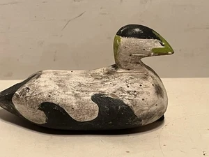 miniature duck decoy eider drake maine nova - Picture 1 of 22