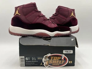 Nike Air Jordan Retro 11 Heirness Velvet 2016 Talla 6.5 Auténtico Granate Usado  - Imagen 1 de 11