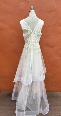 NEW BCBG MAXAZRIA DRESS GOWN Ada Applique Tulle Cocktail Party Prom Evening - Image 1 of 4