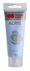 Farby akrylowe w tubie 75 ml niebieski gołębi HAPPY COLOR 7370007531 GDD