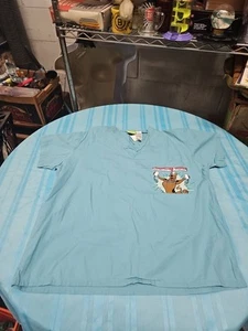 Scooby Doo Medical scrub Top ( Med 1-Pocket Top ) 2003 Very Rare! - Picture 1 of 10