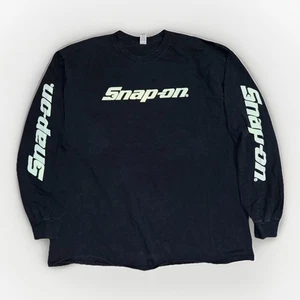 Snap-On Langarmshirt schwarz XL 22x28 Mechaniker Werkzeug Grafik T-Shirt - Bild 1 von 5