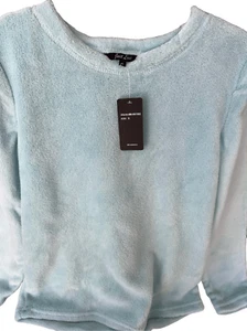 Just Love Women’s Pajama Top polyester Lux Ultra-Soft Minke Fleece fabric SZ S C - Picture 1 of 7