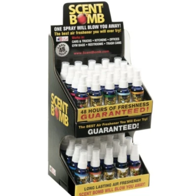 SCENT BOMB SPRAY BOTTLE Scent Bomb Spray – Long Lasting Car & Home Air Freshener – Choice of Fragrance