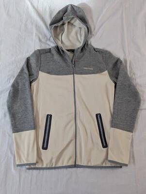 Marmot Sirona Women's Medium Beige Gray Hoodie Long Sleeve Thumb Holes - Image 1 of 4