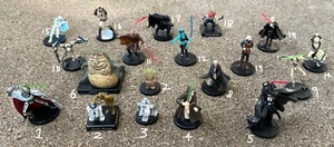 STAR WARS Miniatures RARE & VERY RARE lot of 19 YOU PICK no cards - Picture 1 of 39