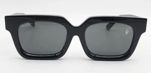 Occhiali da sole Off-White OW40001U 68J nero rettangolare 57x19 145 - Foto 1 di 5