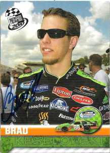 @2010 Press Pass BRAD KESELOWSKI signed #40 Autographed NASCAR card TOUGH