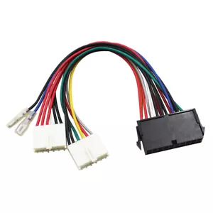 ATX 20Pin To 2 Port 6Pin AT PSU Supply Power Cable For Computer 286 386 486 586 - Picture 1 of 4