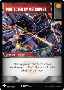 Transformers TCG 1X PROTECTED BY METROPLEX Rare R 002/003 Wave 1A - DECK 2018 - Picture 1 of 1