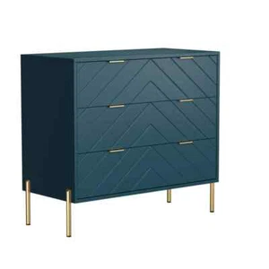Green 31.5 in. H Storage Cabinet with 3 Drawers - Picture 1 of 7