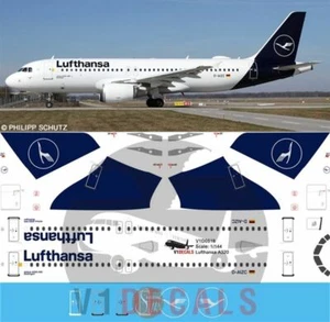 V1 Decals Airbus A320 Lufthansa for 1/144 Revell Model Airplane Kit V1D0518 - Picture 1 of 8