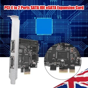 PCIe to 2 Ports SATA IDE eSATA RAID Controller Cards PCI Express Expansion Card - Picture 1 of 8