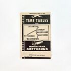 1949 Pennsylvania Greyhound Bus Pocket Timetable Brochure Vintage Travel Pa