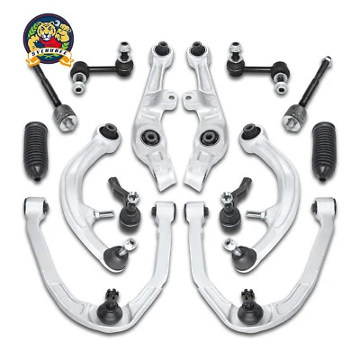 Kit de suspensión de brazos de control superiores e inferiores de 14 piezas para Infiniti G35 Nissan 350Z Foto 1 de 4