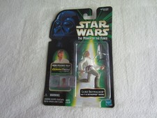 1999 Hasbro Star Wars POTF CommTech:  Luke Skywalker with T-16 Skyhopper Model