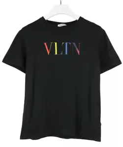 Valentino T-Shirt Herren M Schwarzes Kurzarm Bedruckt Logo Rundhals - Bild 1 von 10