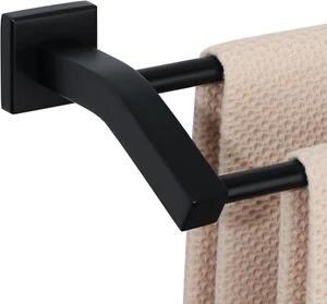 Bath Double Towel Bars,Towel Holder Towel Racks for Bathroom Lavatory,24 Inch SU - Picture 1 of 12