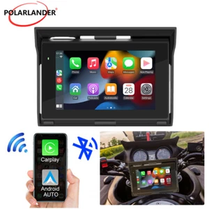 5" Touch Screen Motorbike GPS Navigator Wireless Carplay Bluetooth Waterproof TF - Bild 1 von 12
