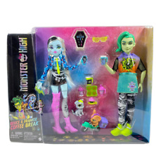 Monster High Deuce And Frankie Stein Coffee Break Fashion Doll Set HHR58